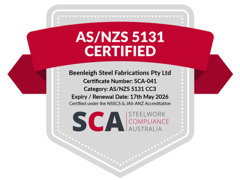SCA 5131 Structural Steel Fabrication Certification